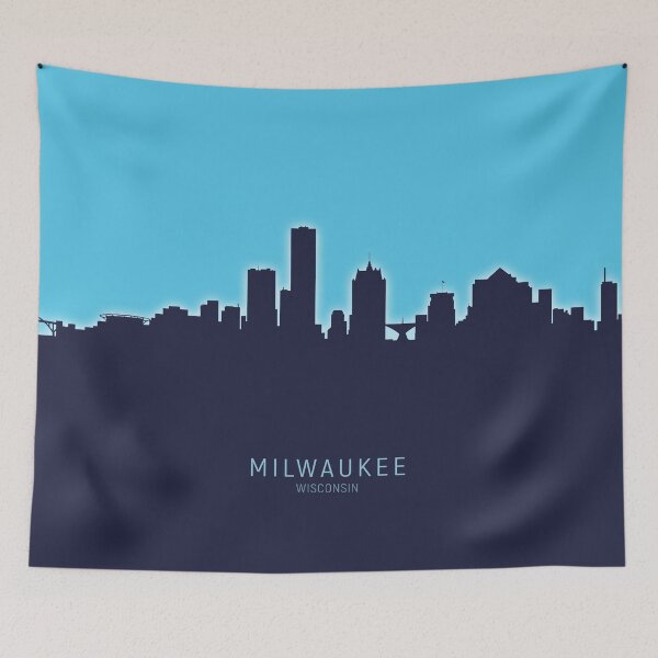 Item preview, Milwaukee Wisconsin Skyline designed and sold by ArtPrints.