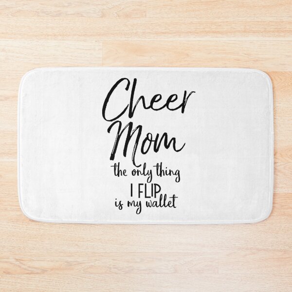 Item preview, Cheer Mom the Only Thing I Flip is My Wallet Cheerleading Quote designed and sold by TNDesignStudio.