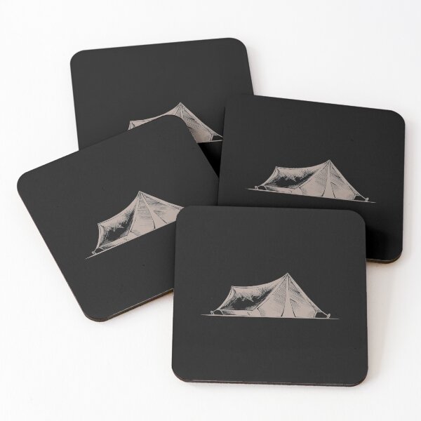 Item preview, Handdrawn Camp Tent (dark) designed and sold by AliceHuman.