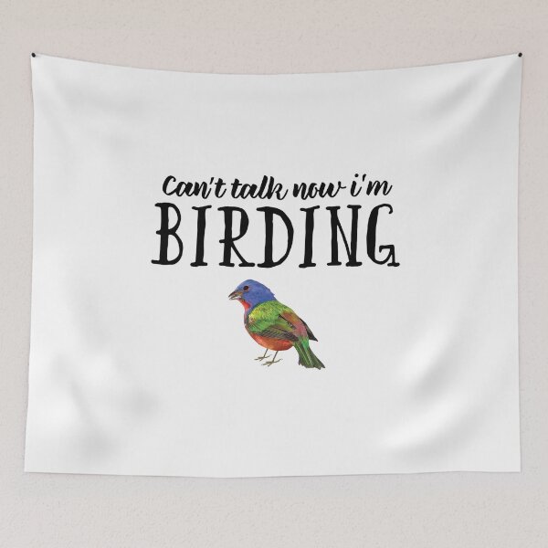 Item preview, Bird Birdwatching product Gift Birdwatcher Painted Bunting designed and sold by EstelleStar.