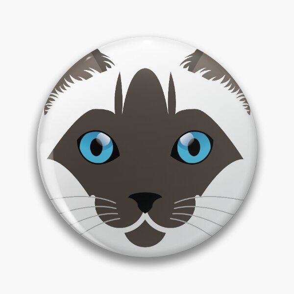Item preview, Siamese cat face designed and sold by ShirtBricks.