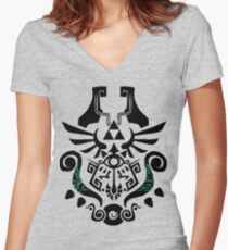 Legend of Zelda (mashup) Women's Fitted V-Neck T-Shirt