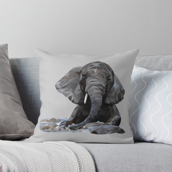 Item preview, Low poly elephant swimming in water designed and sold by ErinFCampbell.