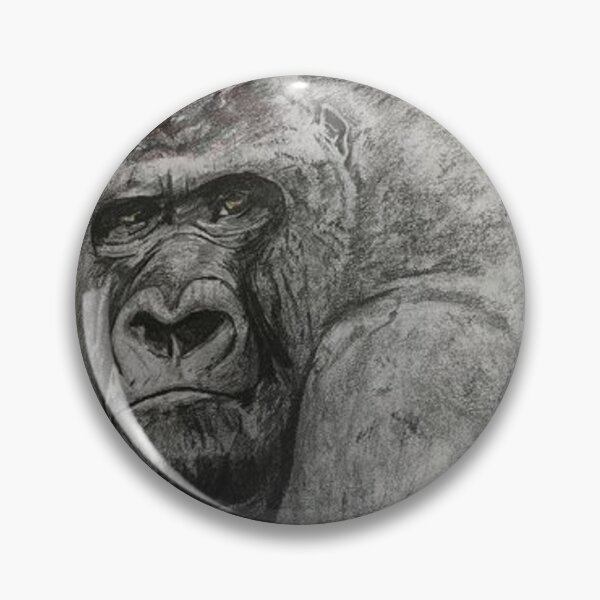 Item preview, Lowland gorilla in charcoal designed and sold by PaulBenbowArt.