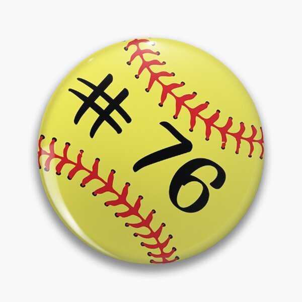 Item preview, Softball Player Jersey No 76 Back Number #76 Ball Sport Sticker Gift designed and sold by theshirtinator.
