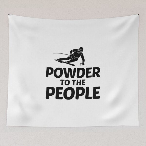 Item preview, Funny Skiing, Ski Design - POWDER to the People designed and sold by EstelleStar.