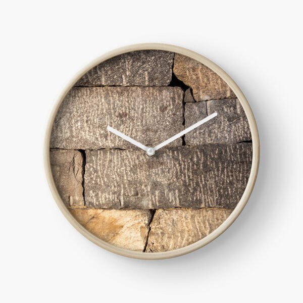 Old stone wall Clock