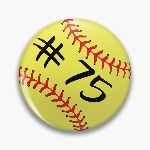 Item preview, Softball Player Jersey No 75 Back Number #75 Ball Sport Sticker Gift designed and sold by theshirtinator.