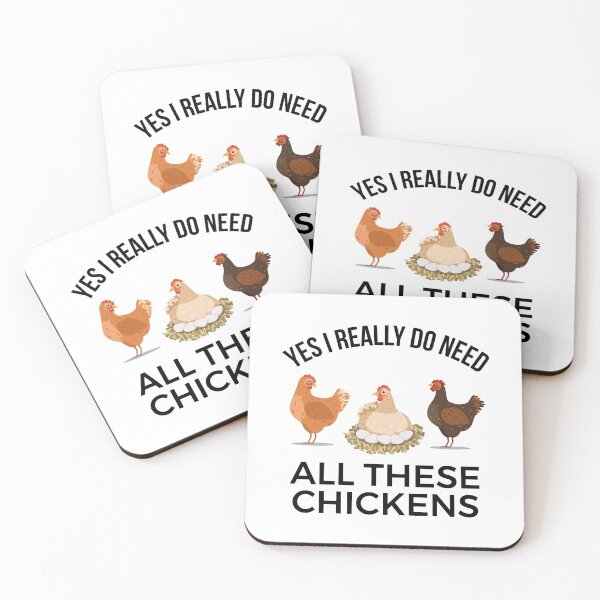 Item preview, Yes I Really Do Need All These Chickens designed and sold by EstelleStar.