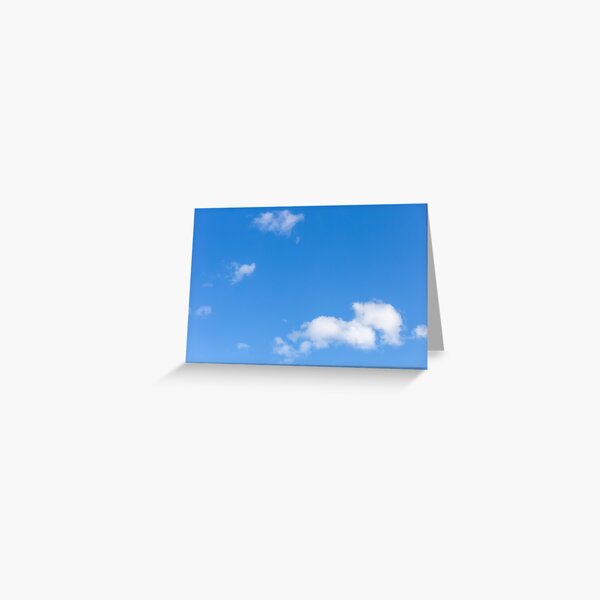 Blue sky and clouds Greeting Card