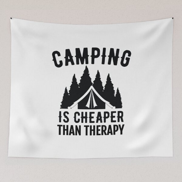 Item preview, Tent Camping Design - Camping is Cheaper Than Therapy designed and sold by EstelleStar.