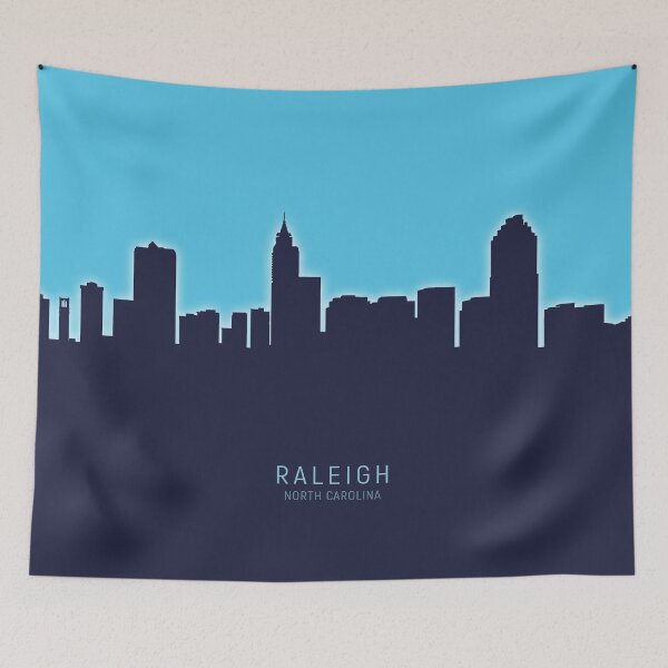Item preview, Raleigh North Carolina Skyline designed and sold by ArtPrints.