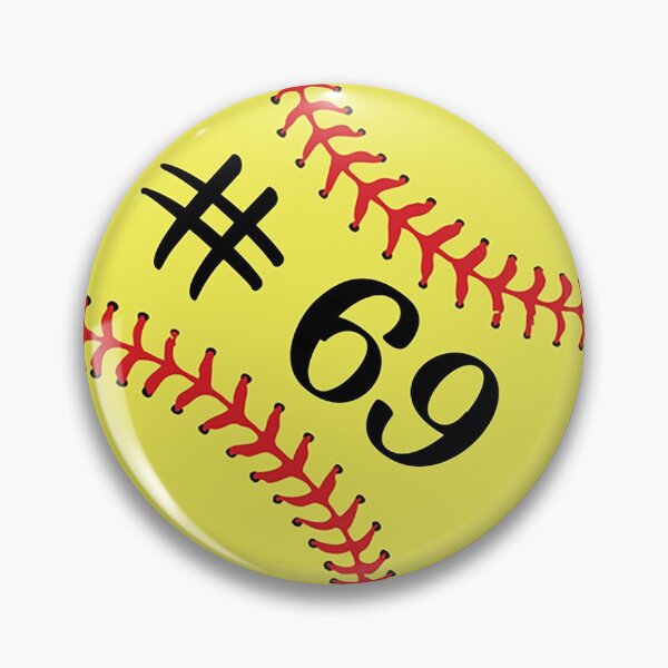 Item preview, Softball Player Jersey No 69 Back Number #69 Ball Sport Sticker Gift designed and sold by theshirtinator.