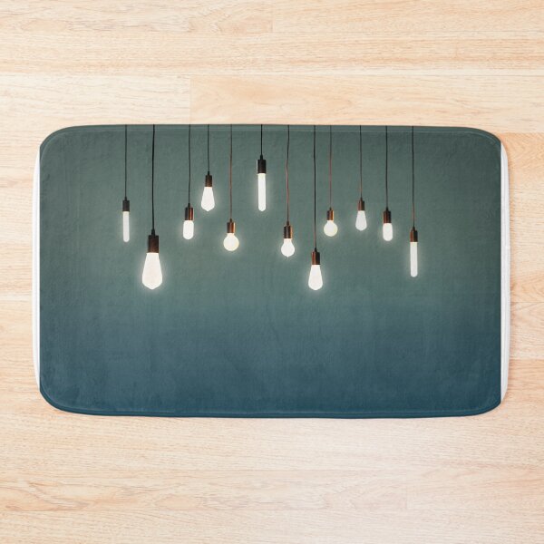 Item preview, bulbs electric and a light as a concept background color green blue	 designed and sold by MarketVisionAV.