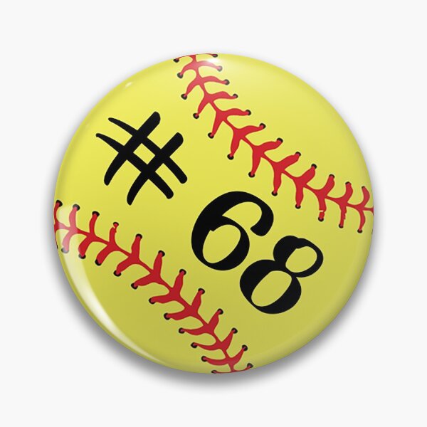 Item preview, Softball Player Jersey No 68 Back Number #68 Ball Sport Sticker Gift designed and sold by theshirtinator.