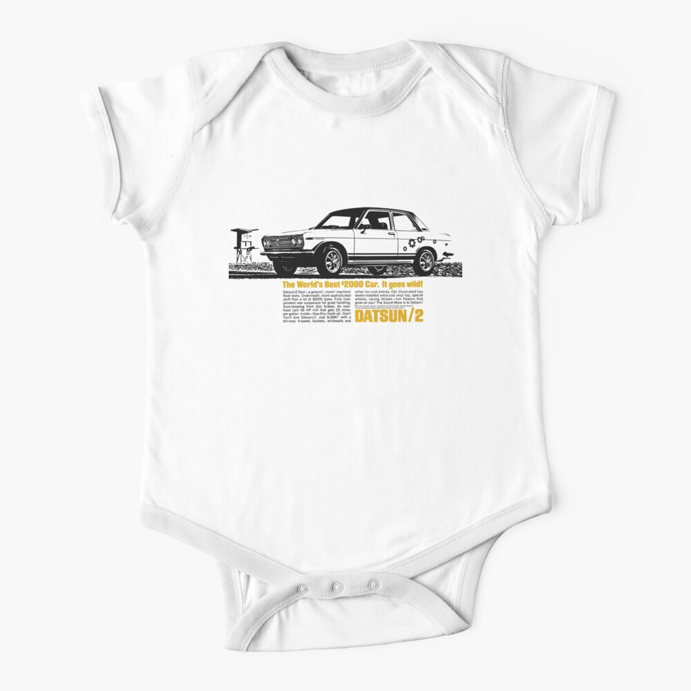 Datsun 510 Bluebird Baby One Piece By Throwbackm2 Redbubble