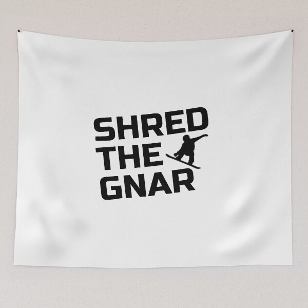 Artikelvorschau, Snowboarding Design - Shred the Gnar entworfen und verkauft von EstelleStar.
