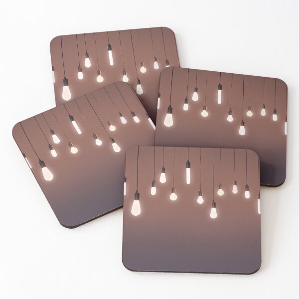 Item preview, bulbs electric and a light as a concept background color brown	 designed and sold by MarketVisionAV.