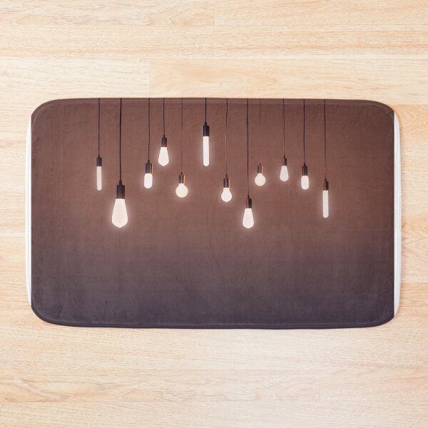 Item preview, bulbs electric and a light as a concept background color brown	 designed and sold by MarketVisionAV.