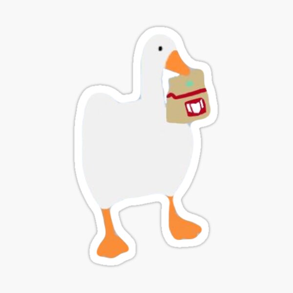 Untitled Goose with Kira’s Hand Bag Sticker