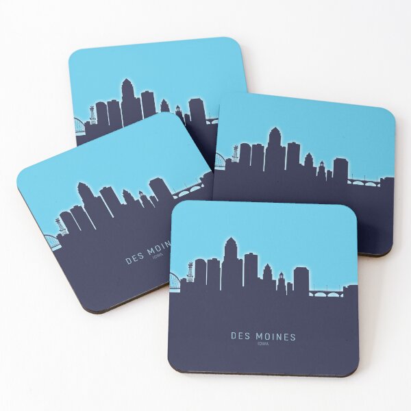 Item preview, Des Moines Iowa Skyline designed and sold by ArtPrints.