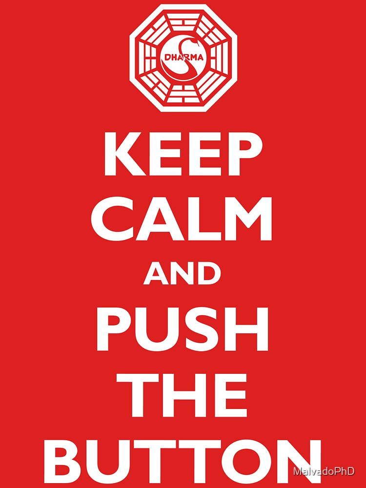 "Keep calm and push the button (Every 108 minutes)" Tshirt for Sale by