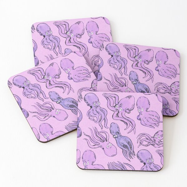 Item preview, octopus pattern - purple designed and sold by KarolinaSt.