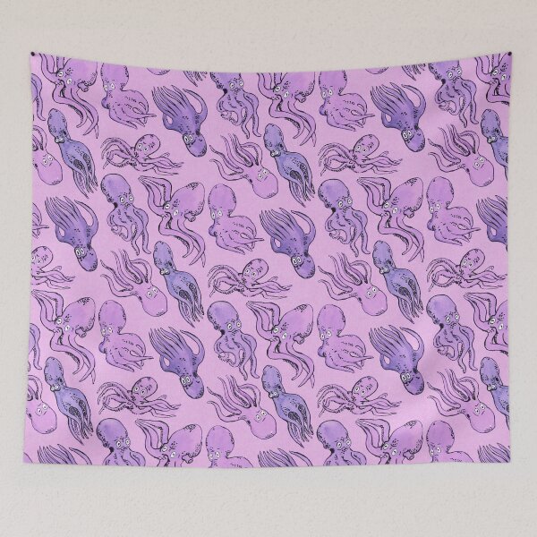 Item preview, octopus pattern - purple designed and sold by KarolinaSt.