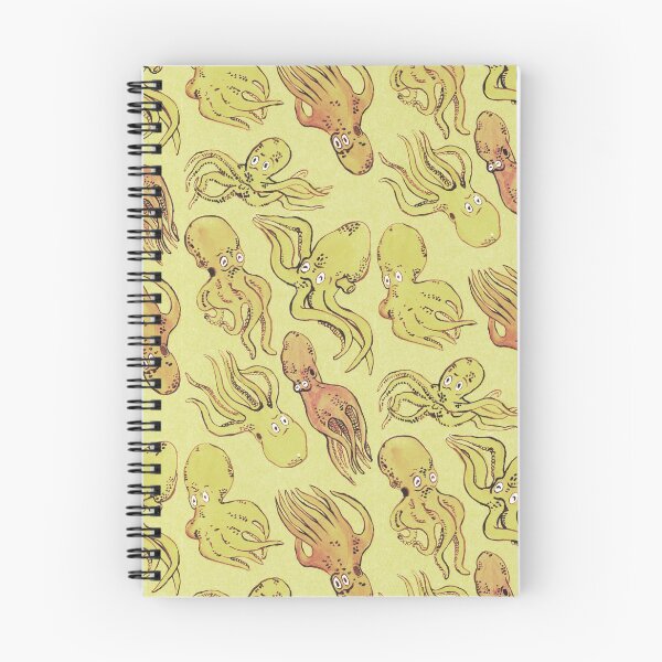 Item preview, octopus pattern - yellow designed and sold by KarolinaSt.