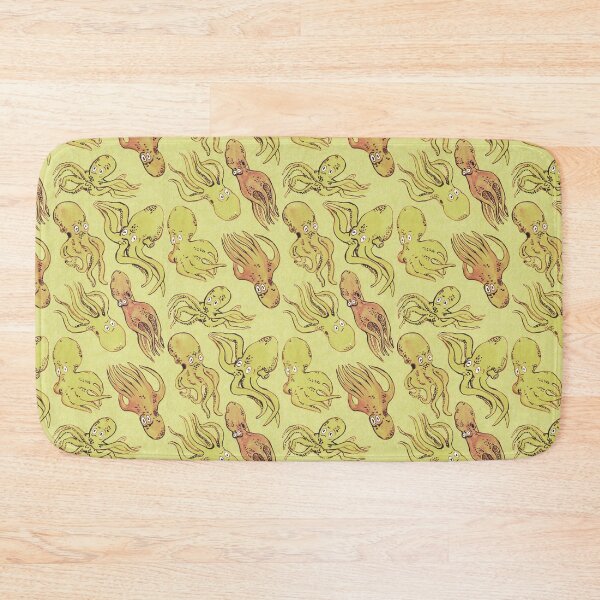 Item preview, octopus pattern - yellow designed and sold by KarolinaSt.