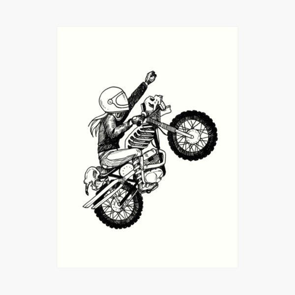 Women Who Ride - Dare Devil Art Print