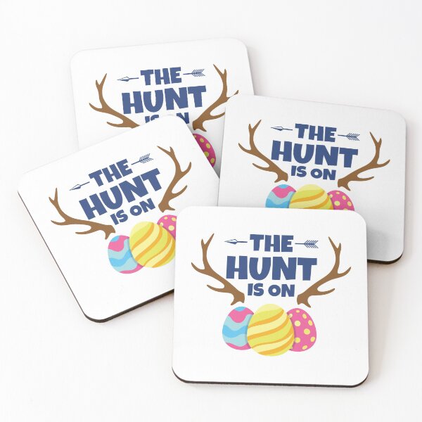 Item preview, Funny Easter Egg Hunting with Antlers - The Hunt is ON designed and sold by EstelleStar.