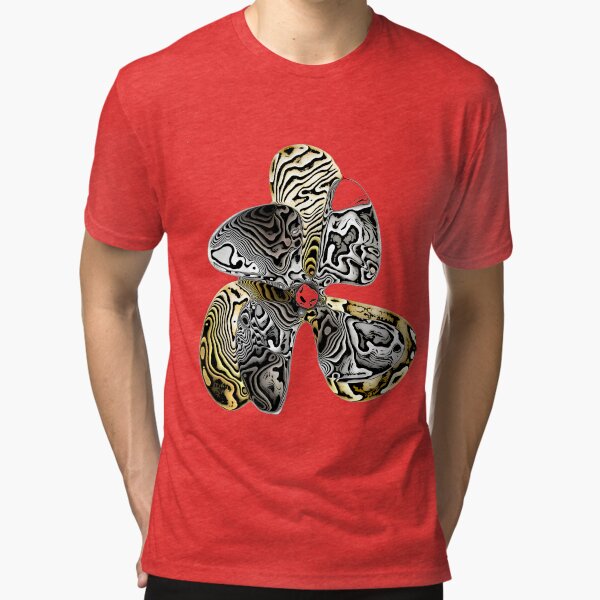 Zebra Prop Flower Tri-blend T-Shirt