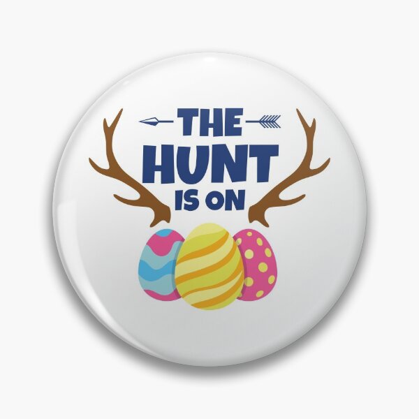 Item preview, Funny Easter Egg Hunting with Antlers - The Hunt is ON designed and sold by EstelleStar.