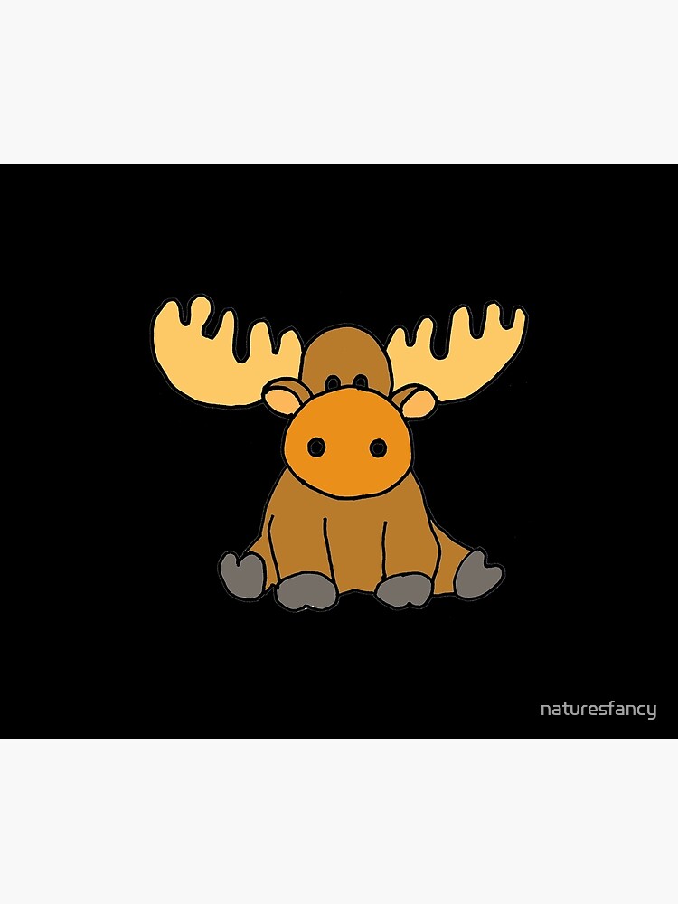 Cute Funny Baby Moose Cartoon Duvet Cover By Naturesfancy Redbubble