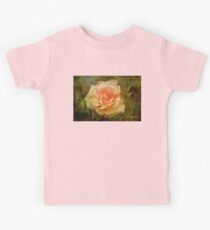 Damaged ~ a Rose with a Message Kids Tee