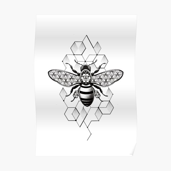 Occult geometric bee witchcraft gothic  tostadora