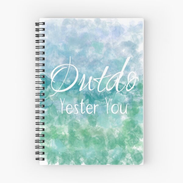 Item preview, Outdo Yester You (white) Motivational designed and sold by Odsy.