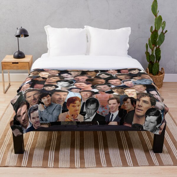 Benedict Cumberbatch Collage Throw Blanket