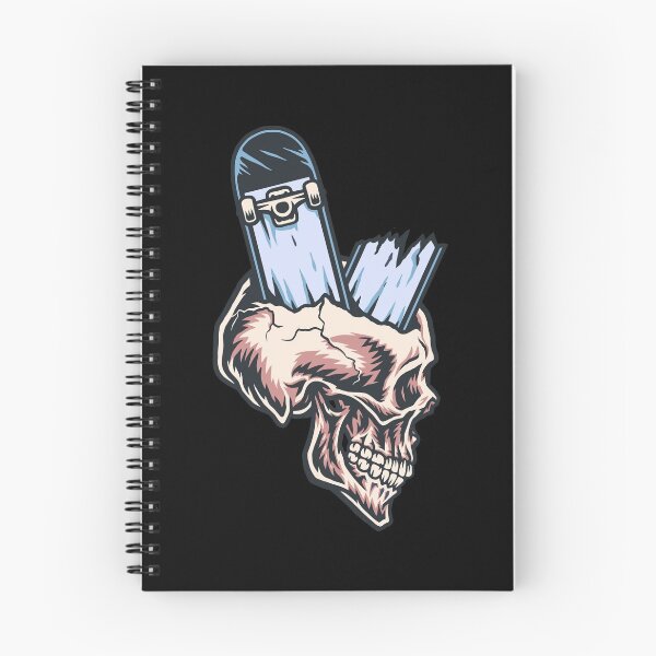 Item preview, Broken Skateboard Through Skull designed and sold by Vector Scout Lab.
