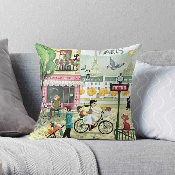 Paris Throw Pillow