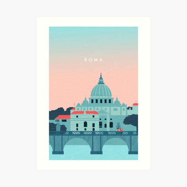 Rom Travel Poster Kunstdruck