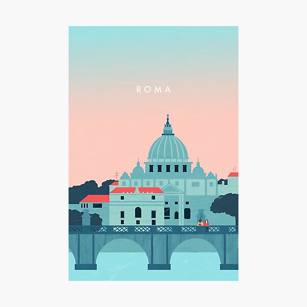 Item preview, Rome travel poster designed and sold by katinkareinke.