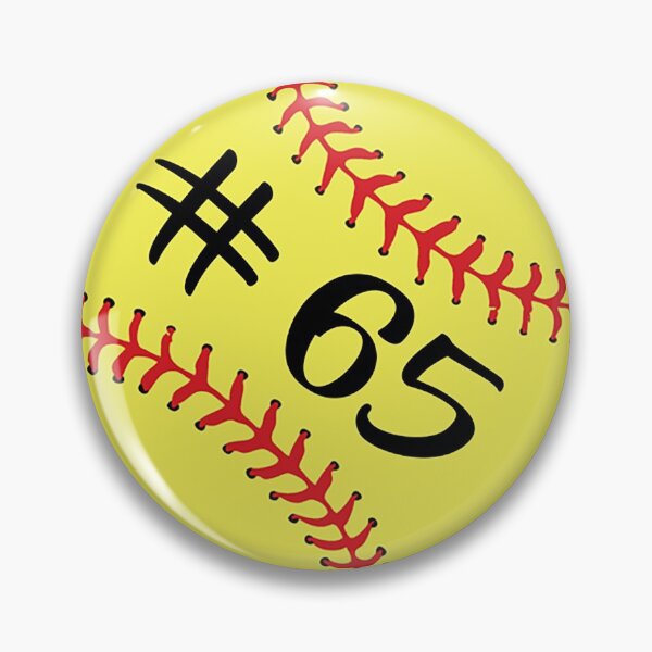 Item preview, Softball Player Jersey No 65 Back Number #65 Ball Sport Sticker Gift designed and sold by theshirtinator.