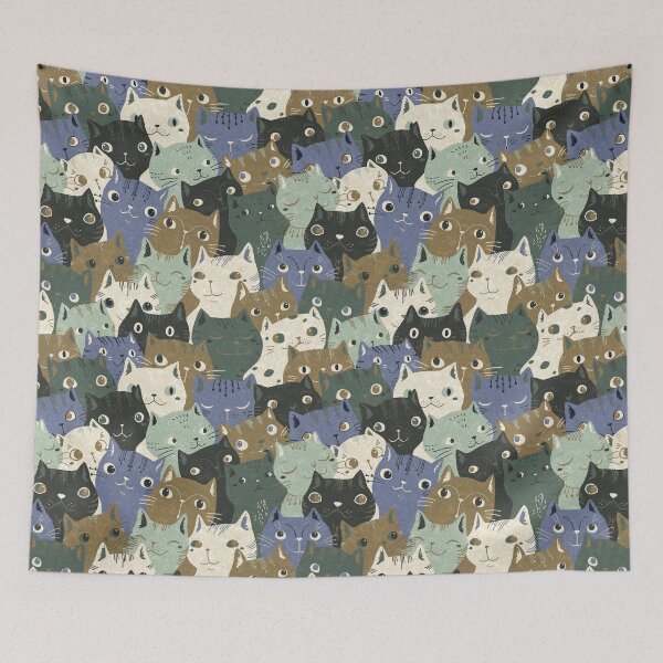 Item preview, catcrew in blue designed and sold by Gaia Marfurt.