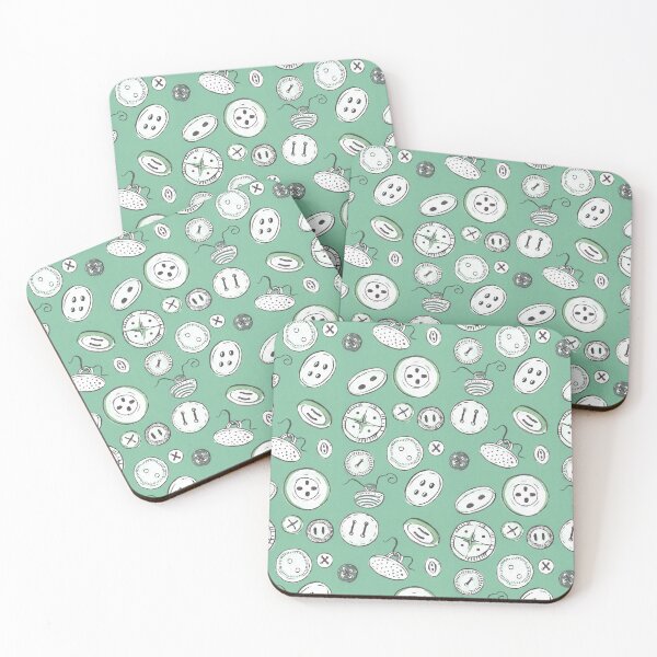Item preview, a few buttons - green designed and sold by KarolinaSt.