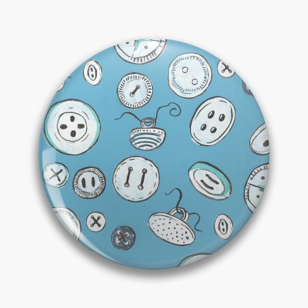 Item preview, a few buttons - blue designed and sold by KarolinaSt.