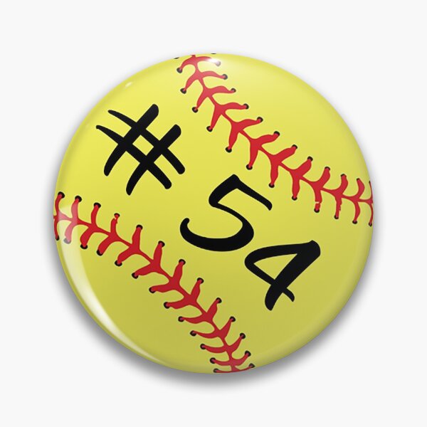 Item preview, Softball Player Jersey No 54 Back Number #54 Ball Sport Sticker Gift designed and sold by theshirtinator.