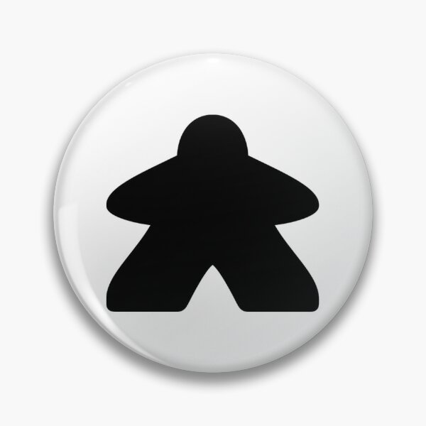Item preview, The Black Meeple Board Game Piece designed and sold by WibbleDesign.