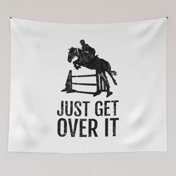 Item preview, Equestrian Horse Show Jumping - Just Get Over It designed and sold by EstelleStar.